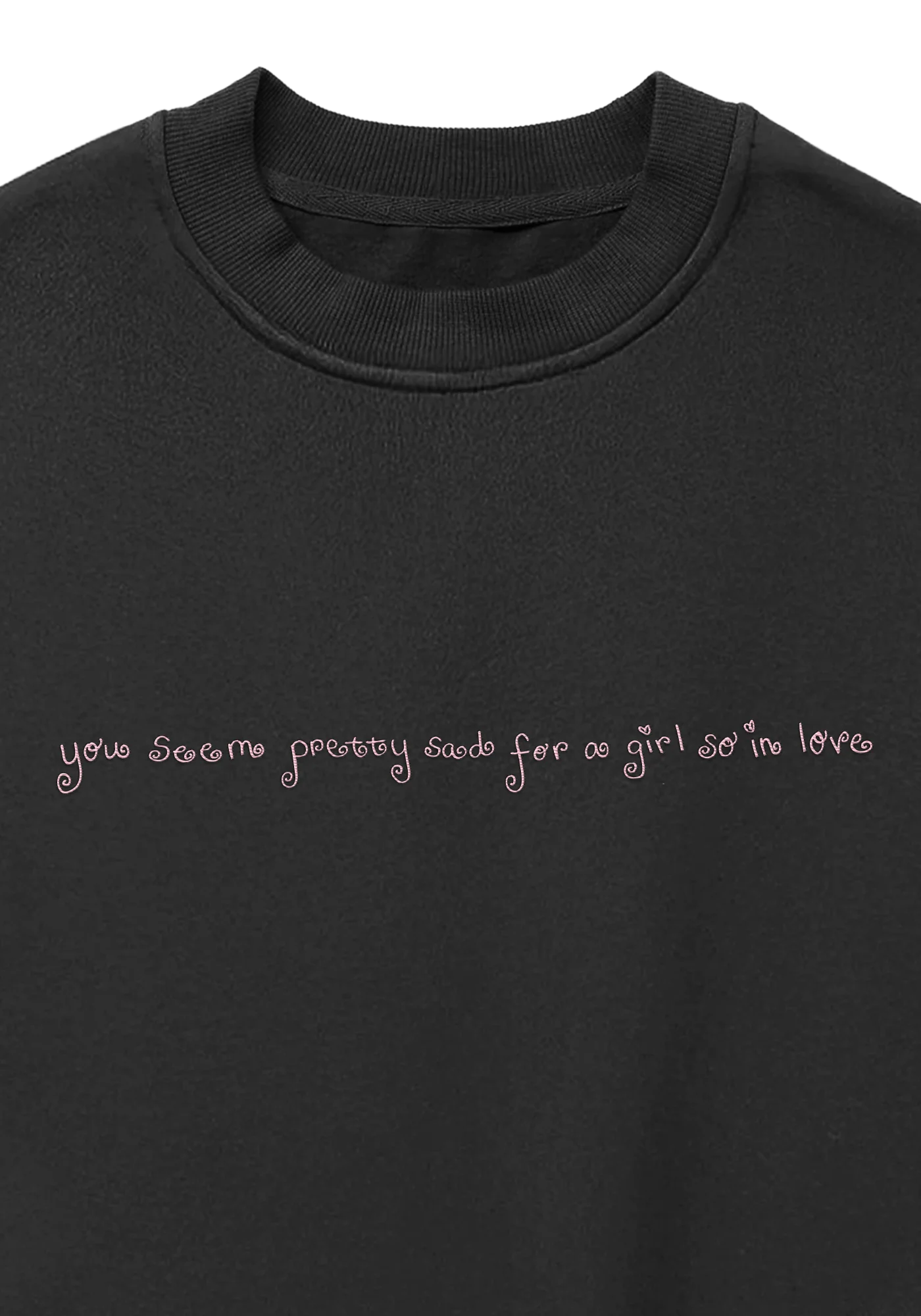 lace album cover embroidered crewneck - Image 3