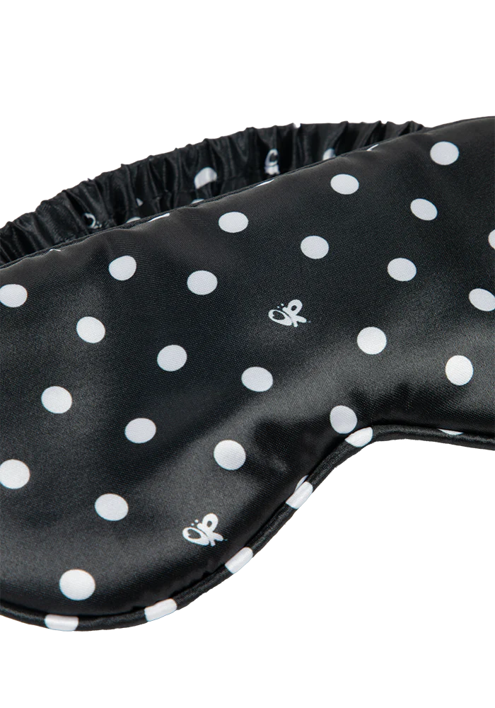 Black Polka Dot OR Pajama + Sleepmask Set - Image 10