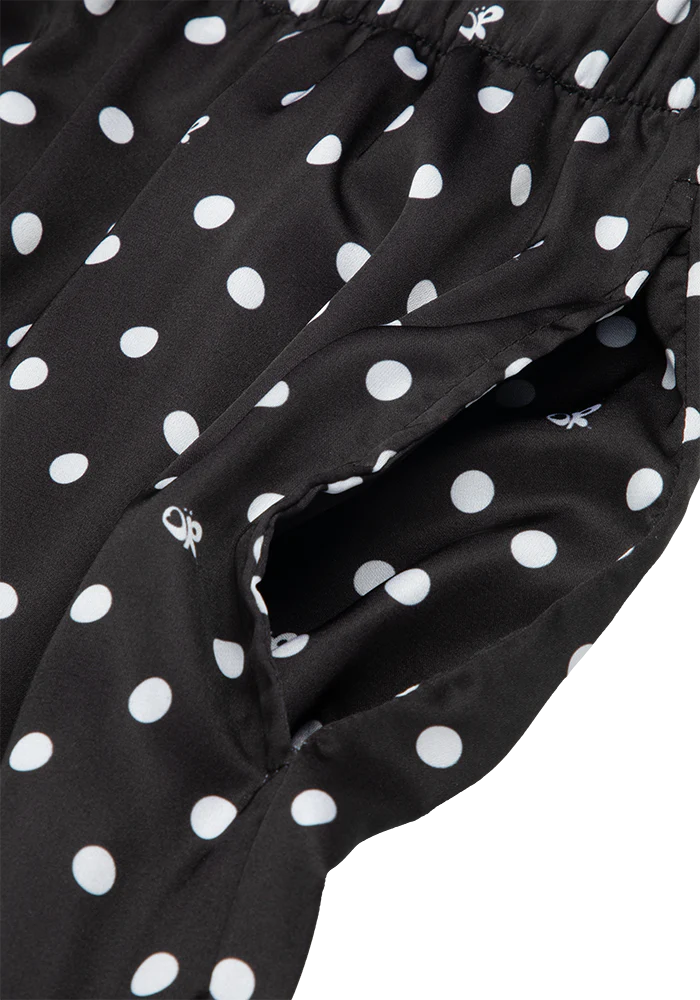 Black Polka Dot OR Pajama + Sleepmask Set - Image 6