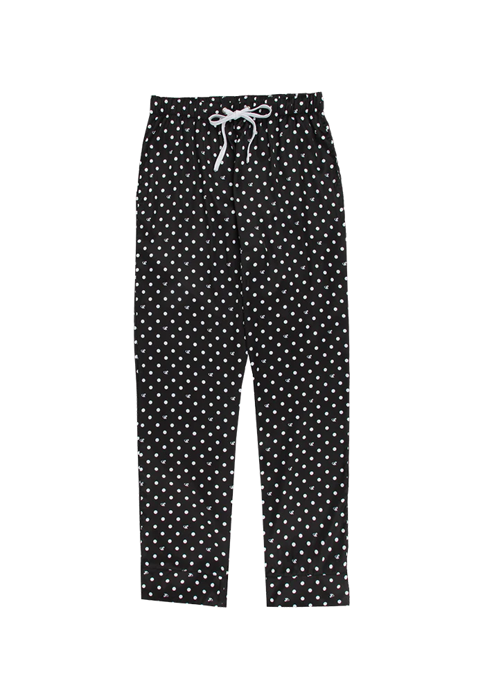 Black Polka Dot OR Pajama + Sleepmask Set - Image 8