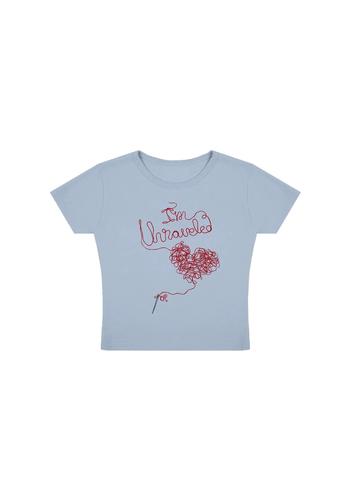 i'm unraveled women's baby tee