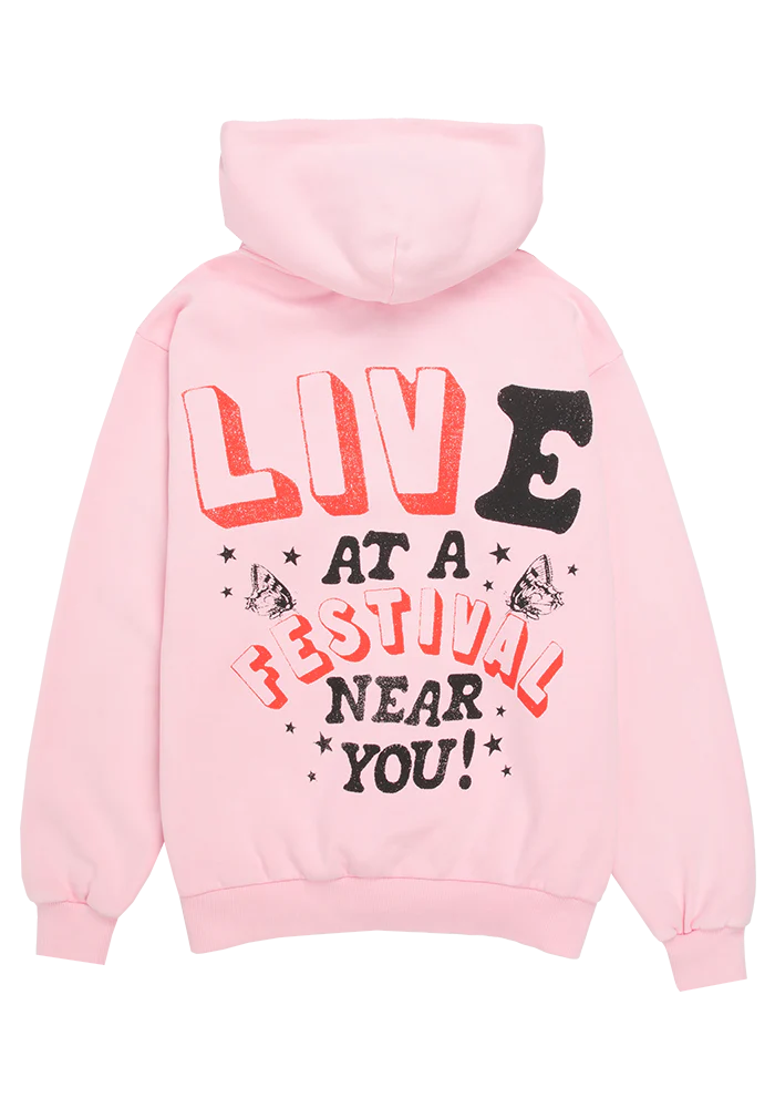 live at a festival near you zip hoodie - Image 3