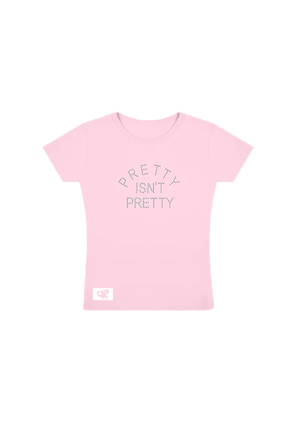 Pretty Isn't Pretty Rhinestone T-Shirt