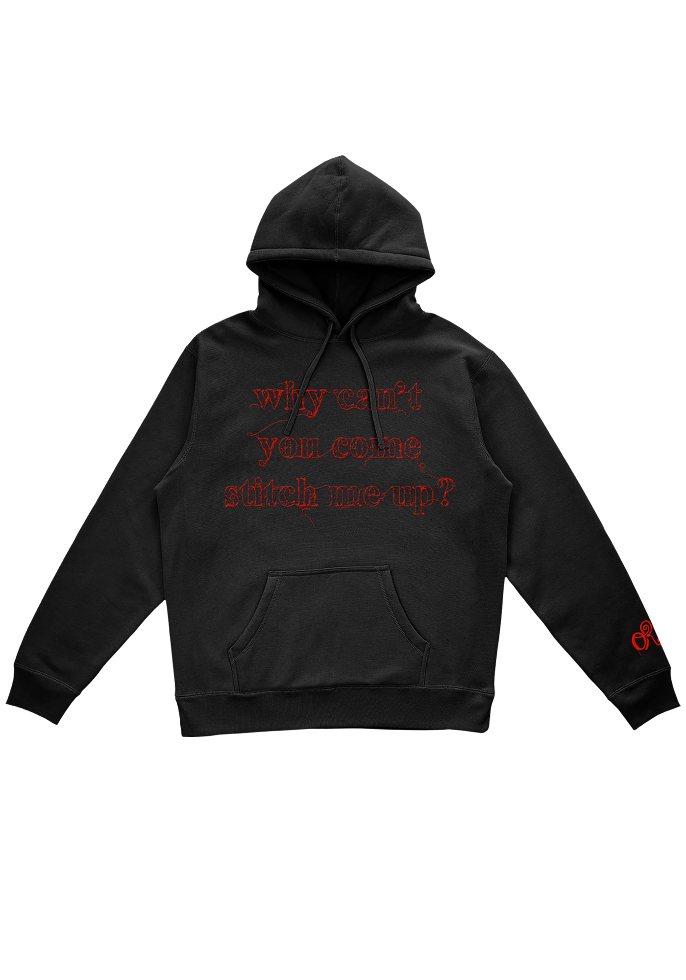 stitch me up embroidered hoodie