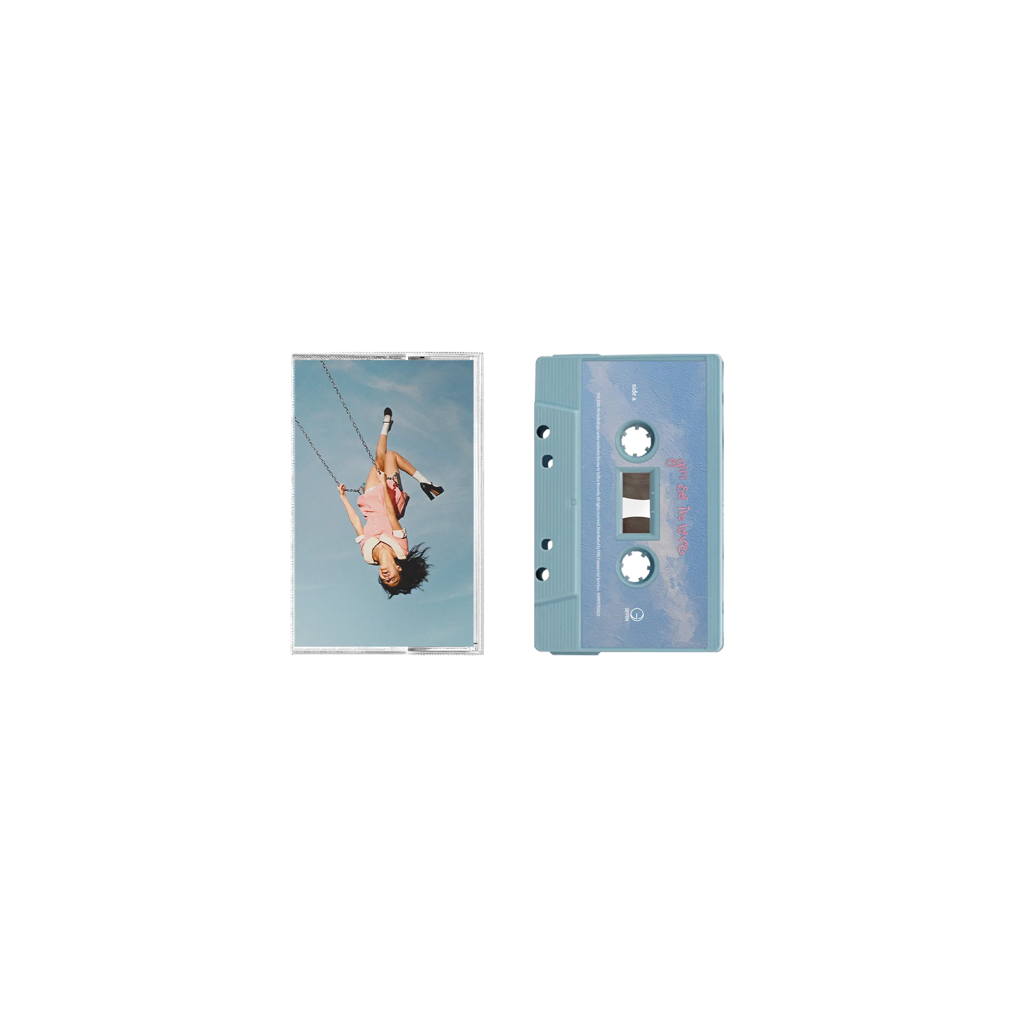 you seem pretty sad for a girl so in love - exclusive baby blue cassette