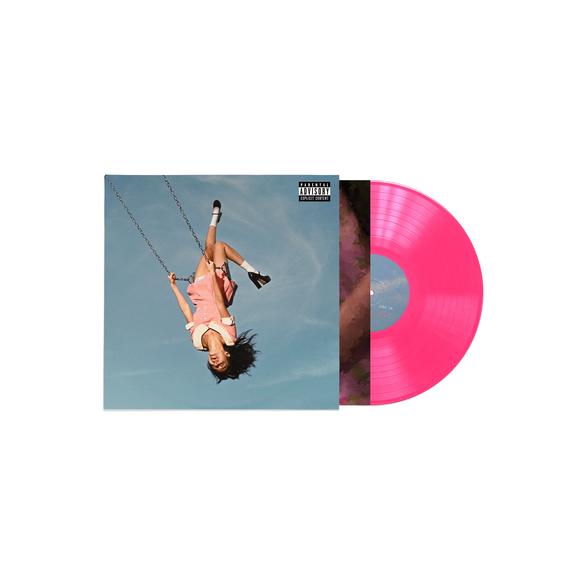you seem pretty sad for a girl so in love - exclusive 'sticky sweet' hot pink vinyl + signed art card - Image 3